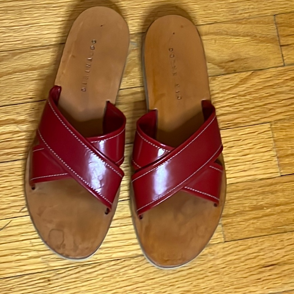 Red sandals